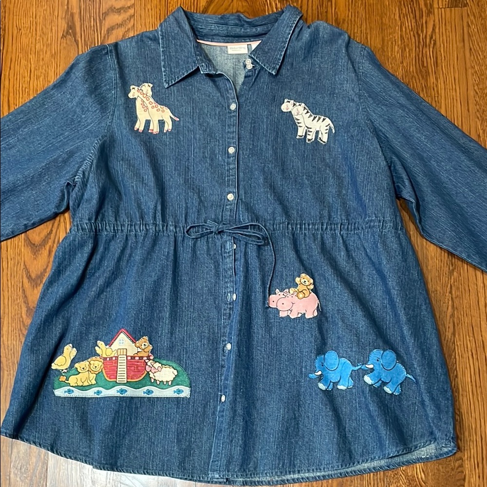 In Due Time maternity denim shirt